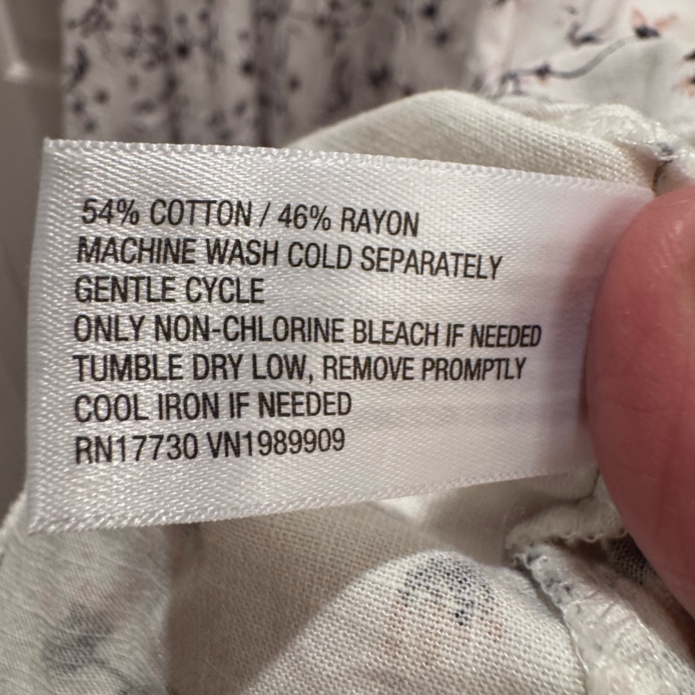 Universal Thread White Mini Dress with Black Floral Print - Picture 7 of 8